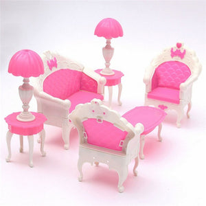 Mini Furniture Living Room for Barbie Dolls