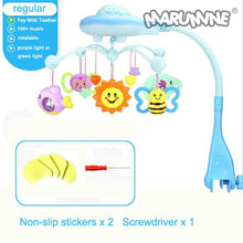 Load image into Gallery viewer, Baby Rattles Mobiles Toy Holder Rotating Crib Bed Bell With 50 Music Projection