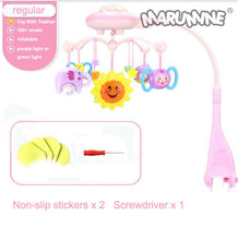 Load image into Gallery viewer, Baby Rattles Mobiles Toy Holder Rotating Crib Bed Bell With 50 Music Projection